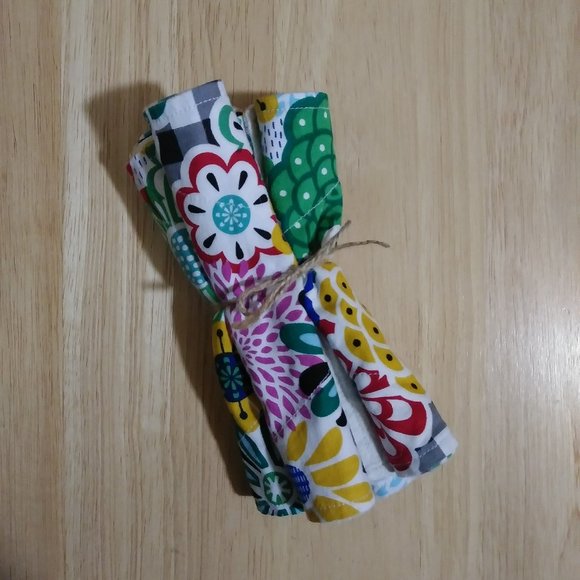 Hand Crafted Other - Reusable Paper Towels Handmade Cloth Unpaper Towels Set of 4
